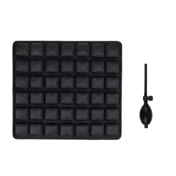 Lightweight Breathable High Rebound Portable 3D Air Cell Travel Cushion (Black)