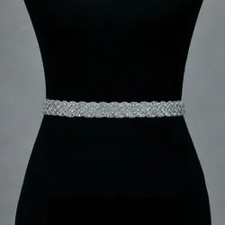 New Women's Belt Fashion Elegant Dress Dress Crystal Chain Belt Waist Seal Wedding Pasek Damski