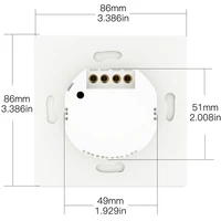 MOES WiFi Smart Push Button Wall Light Switch RF433 Transmitter Smart life Tuya App Remote Control Works with Alexa Google Home - Image 6