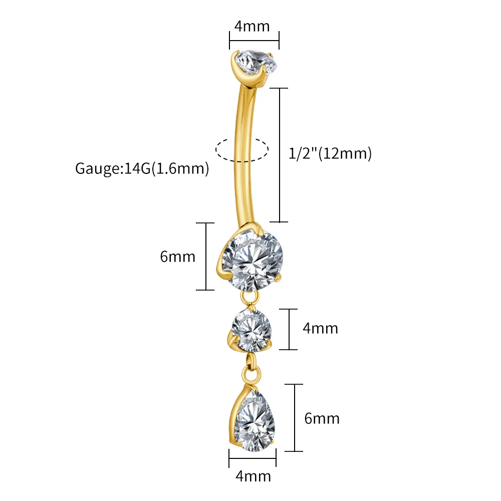 Gold 1.6x12mm