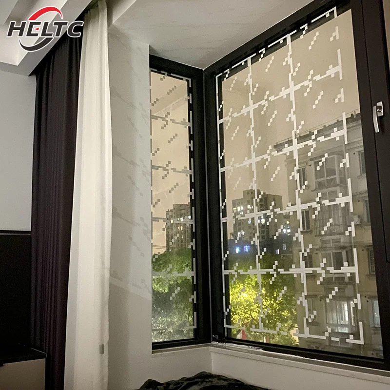 Pixel Style Glass Window Sticker Electrostatic Stickers Home Window Decoration 1/4/8/10/12/20/30pcs