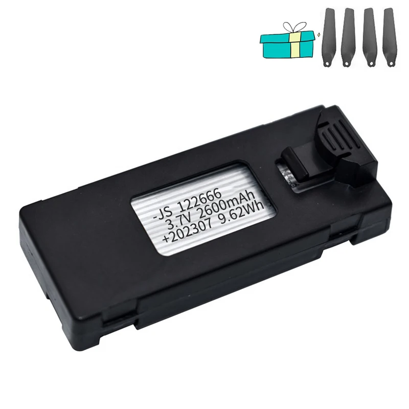 ตัวเลือกสินค้า แบตเตอรี่โดรน 3.7V 2600mAh สำหรับ E88 E88PRO E99 P1 P5PRO และอื่นๆ