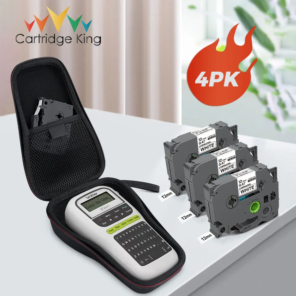 

Сумка для хранения этикеток PTH110, защитный чехол для Brother P-touch H110, устройство для этикеток с 3PK, стандартная лента