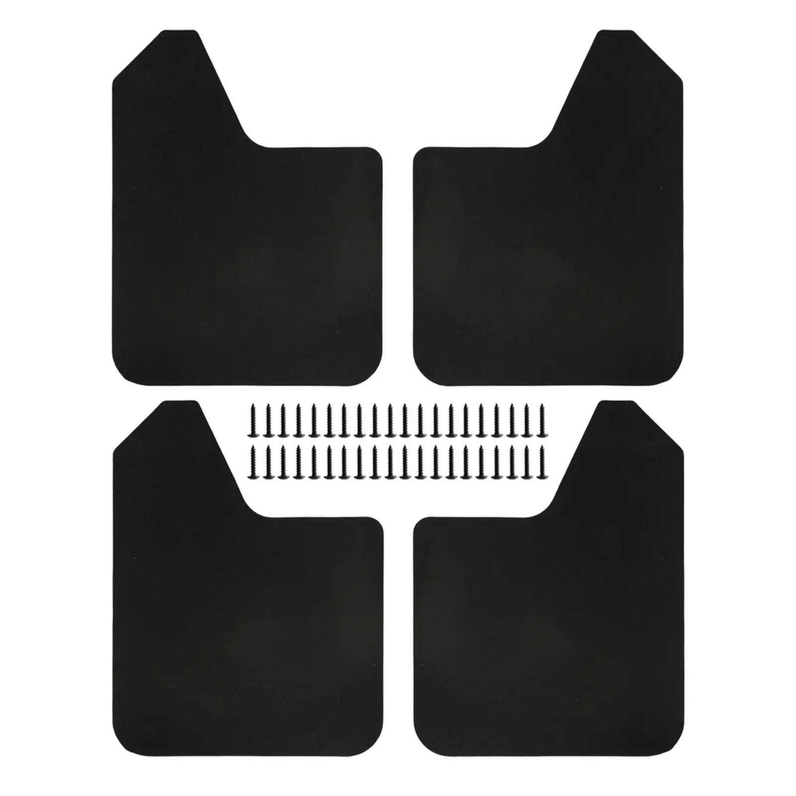 4Pieces Mudflaps Flaps Universal Exterior Parts Black Front and Rear Mudguard Mudflaps for Pickup SUV Car Truck 4Pieces Mudflaps Flaps Universal Exterior Parts Black Front and Rear Mudguard Mudflaps for Pickup SUV Car Truck