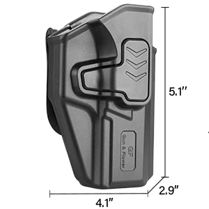 Only For CZ P10C / CZ P10S / CZ P10C Airsoft,OWB Paddle Holster Outside Waistband Carry Holster,Unlock Index finger,Right hand