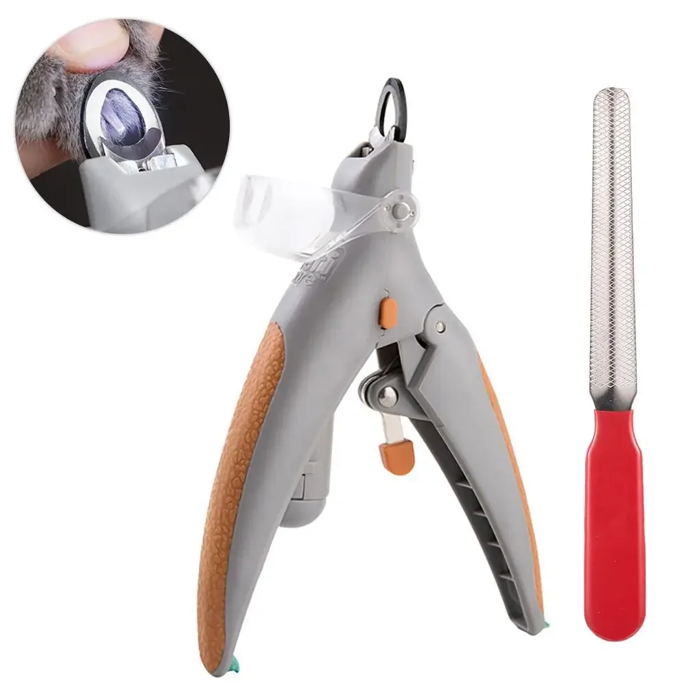 Pet Nail Clipper Scissors Pet Dog Cat Nail Toe Claw Scissors LED Light Trimmer Cats Dogs Dog Grooming Animal Supplies
