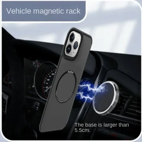 Magnetic Magsafe Shockproof Matte Translucent Phone Case with Wireless Charging Compatibility