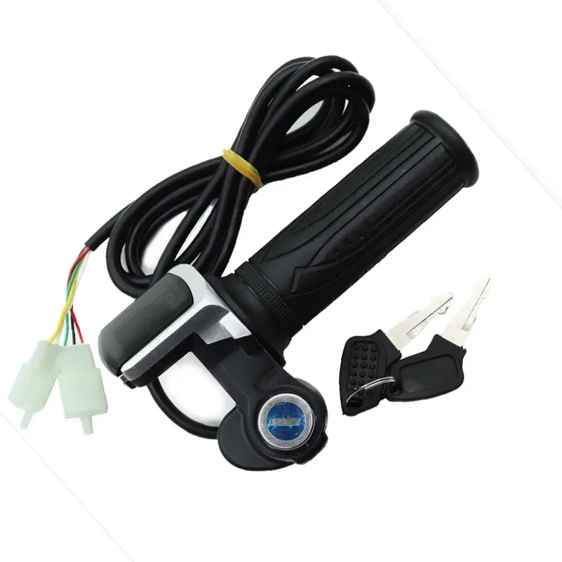 Acceleratore a rotazione dell'acceleratore con display LCD 24V 36V 48V per bicicletta elettrica nuovissima moto scooter E-bike - immagine 2