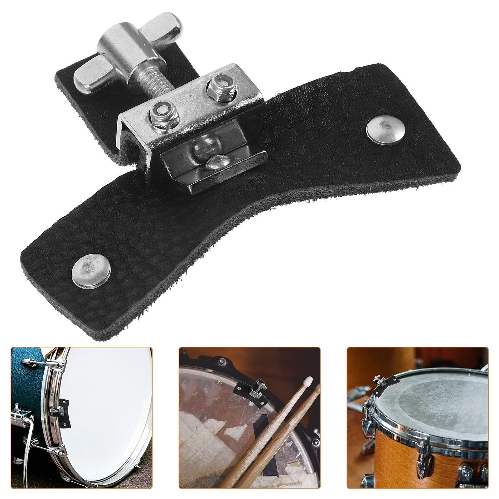 

Drum Mute Pad Replacement Percussion Instruments Leather Drum Dampener Accessories Professional Drums Silencer Pads