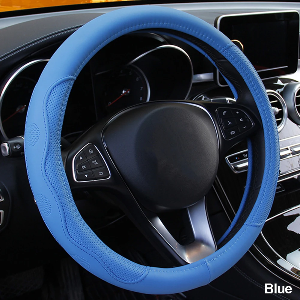 Colorful Non-Slip Car Steering Wheel Cover for Fashionable Auto Styling