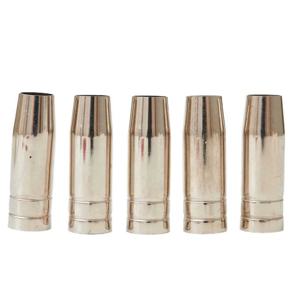 

5pcs Conical Nozzles For MIG MB15 Welding Torch Conical Nozzle Shroud Style Welding Welder Gas Push On Accessories