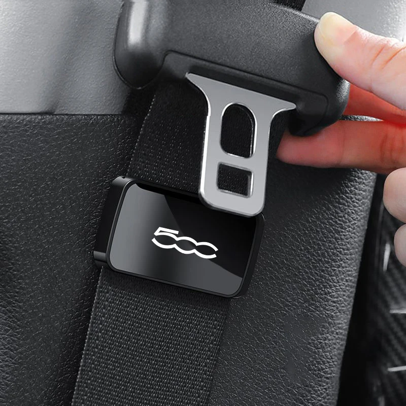 Magnetic Car Interior Supplies Seat Belt Holder Stabilizer Fiat 500 500C 2012 500X 500L Abarth 695 Stilo Accessories 1pc car seat belt accessory