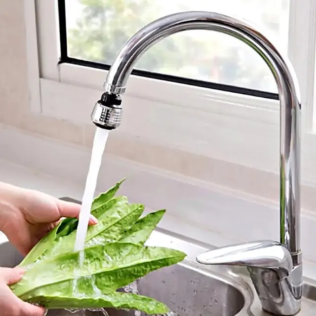 360 Rotate Swivel Faucet Nozzle Filter Adapter Kitchen Attachment Filter Water Tap Diffuser Tap Aerator Saving R9O8 5