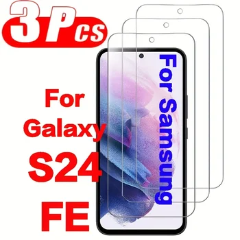 Set di 3 Protezioni Schermo in Vetro Temperato per Samsung Galaxy S24 FE