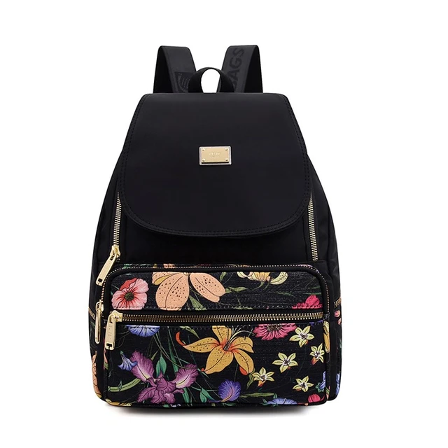 Mochila pequeña de nailon Para Mujer, bolso de hombro, informal, de viaje,  a la moda - AliExpress