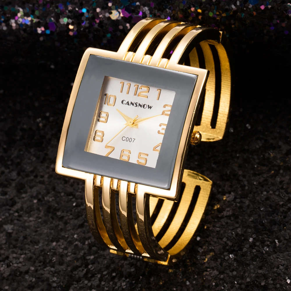 Women Watches Top Brand Luxury Bracelet Square Dial Lady Luxe Wrist Watch Gold Stainless Steel Casual Clock Hot Reloj Mujer 2022