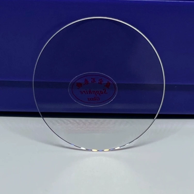 Premium Sapphire Watch Glass Replacement – Flat Crystal 1.0-1.2mm Thick, Transparent, 16-40mm Diameter, Single Piece