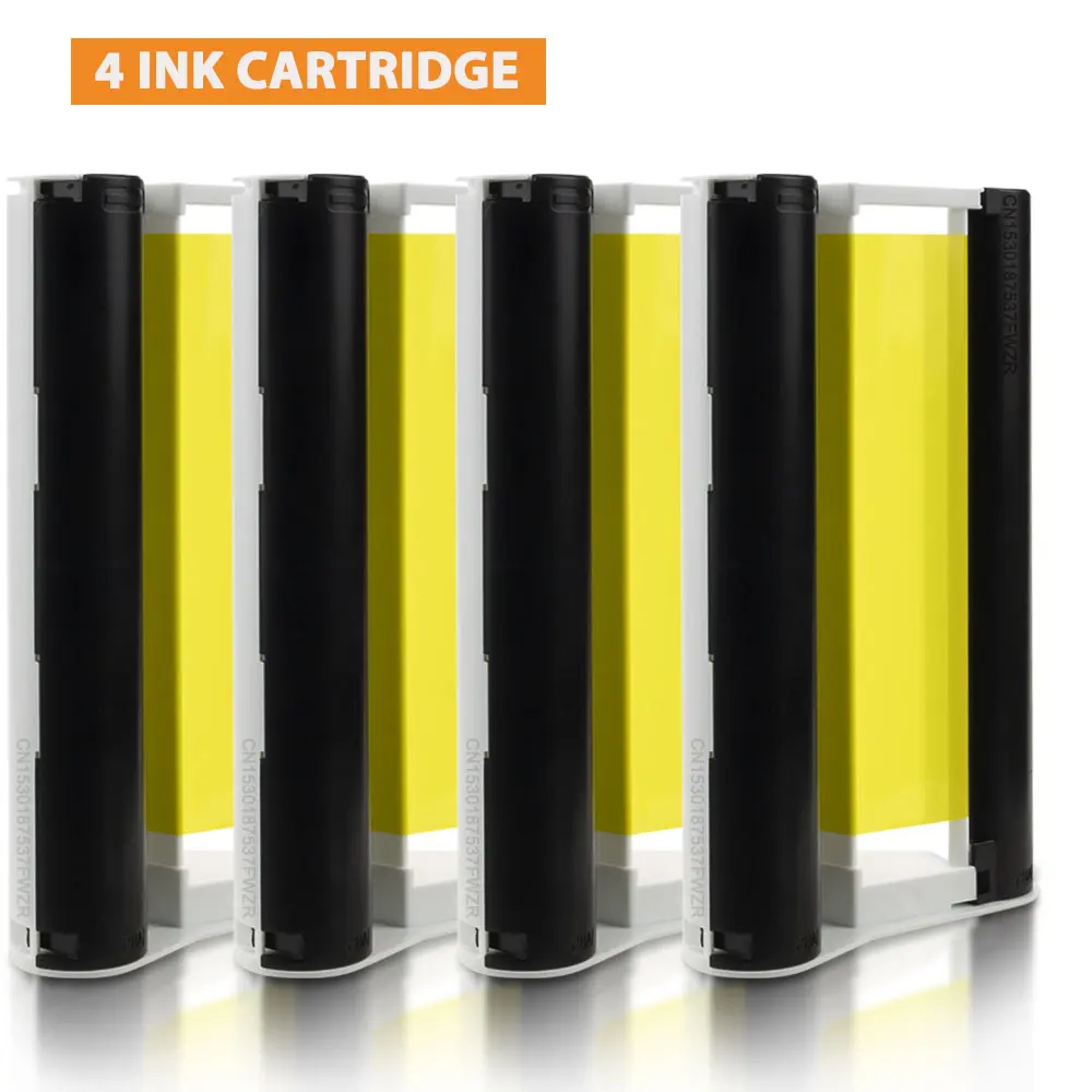 Ink Cassette and Photo Paper Set for Canon Selphy Printers, 6 Inch