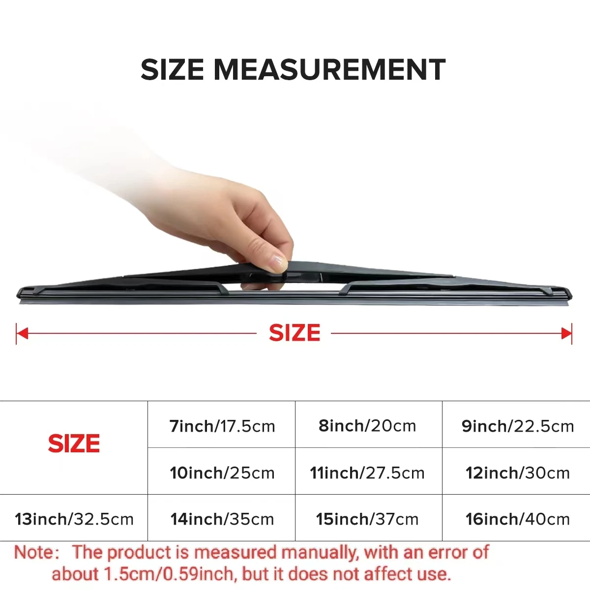 Wiper 12" Rear Wiper Blade For Peugeot 3008 Mk2 2017 - 2023 Windshield Windscreen Rear Window 2