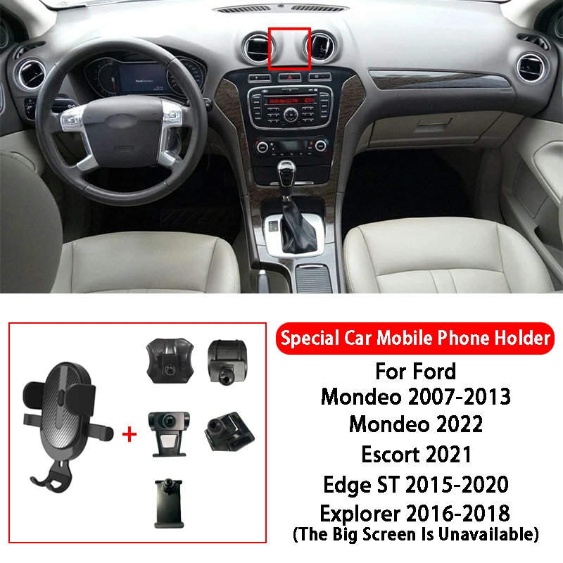 

Car Phone Holder Mount Air Vent GPS Phone Stand Holder Clip For Ford Mondeo Escort Edge ST Explorer Car Interior Accessories