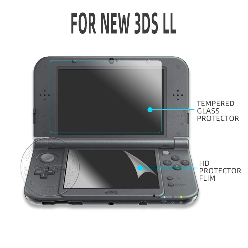 New Nintendo 3ds Xl Screen Protector New Nintendo 3ds Tempered Glass 1set Screen Aliexpress