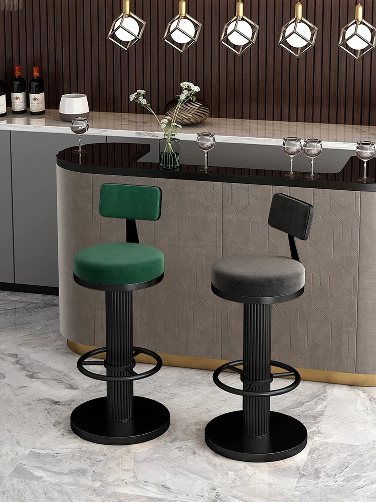 

Luxury Swivel Bar Chair High Footstool Modern Height Adjustable Bar Stools for Kitchen Counter Stools Living Room Home Furniture