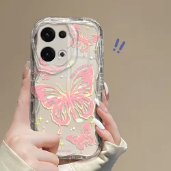 Butterfly Pattern Shockproof TPU Phone Case for OPPO A6 Pro (HFNYWHD001)