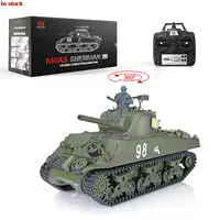 HENG LONG 1/16 Scale 7.0 Plastic M4A3 Sherman Ready to Run RC Tank 3898 360° Turret Boy Gift BB Shoot Unit Speaker Light TH17667 1