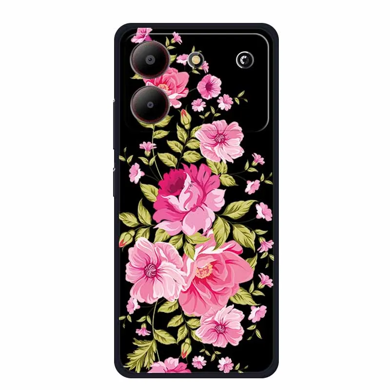 Cute Cartoon Cat Black Silicone Soft Phone Case - Stylish Protective Back Cover