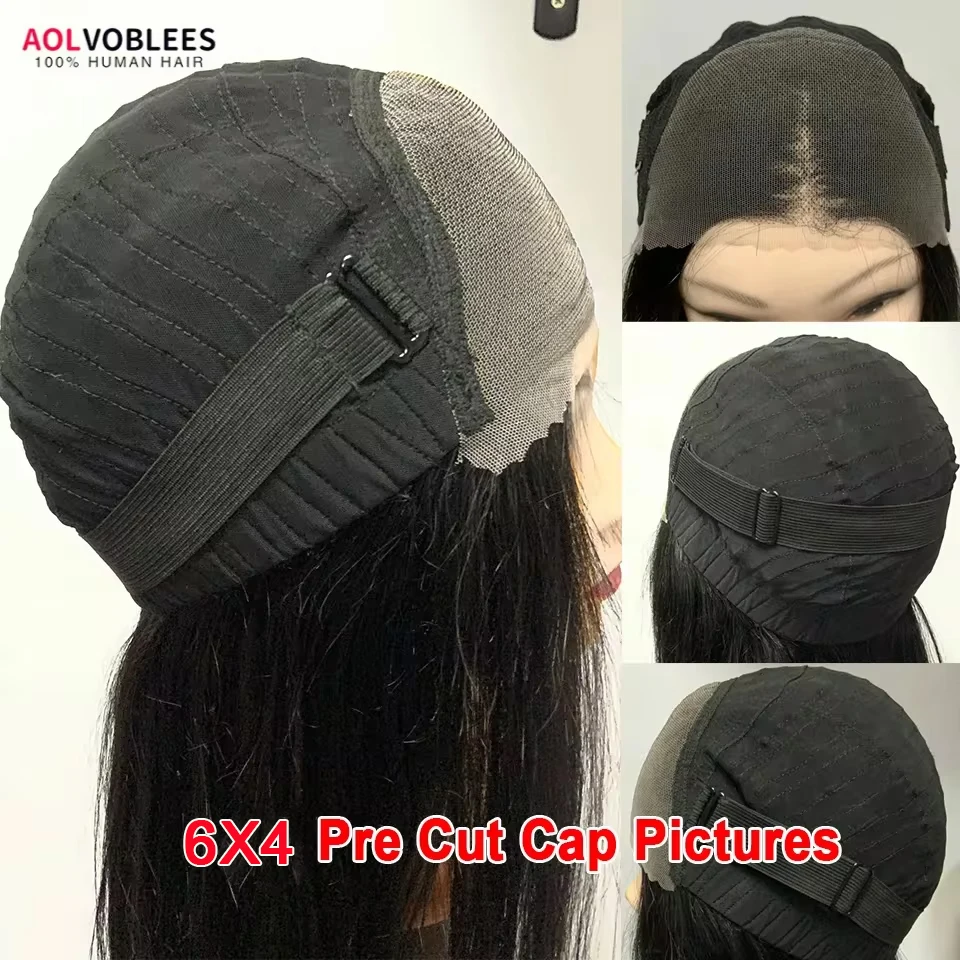 Lace Front Wig Human Hair 6x4 closure 13X6 hd Loose Deep Wave Pre Cut