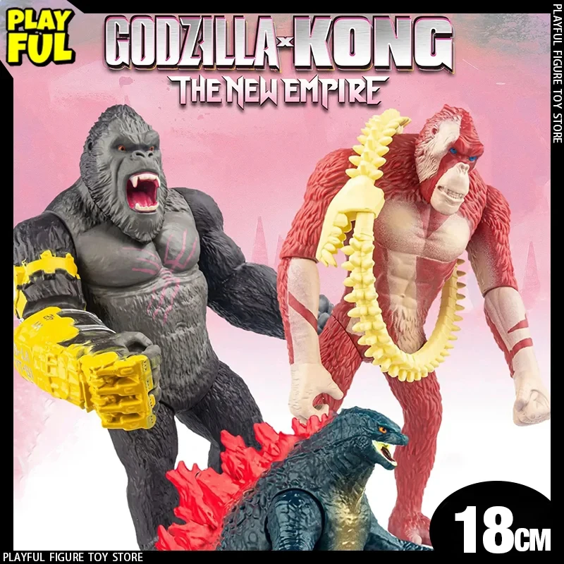 

Экшн-фигурки Godzilla Vs Kong, Новая империя, 28 см, фигурки Godzilla King Kong Skar King, Shimo, монстр, аниме, игрушки, модель, подарок для детей