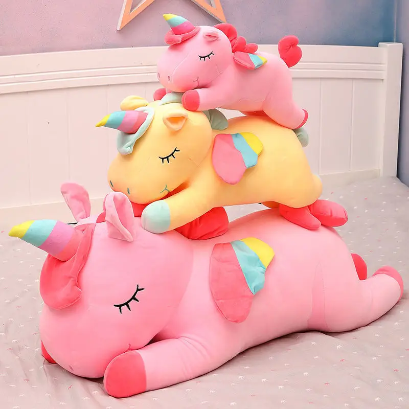 

Super Cute Unicorn Pony Doll Plush Bouquet Toy Bed Pillow Girl Birthday Gift And Lovely Sleeping Free Of Freight