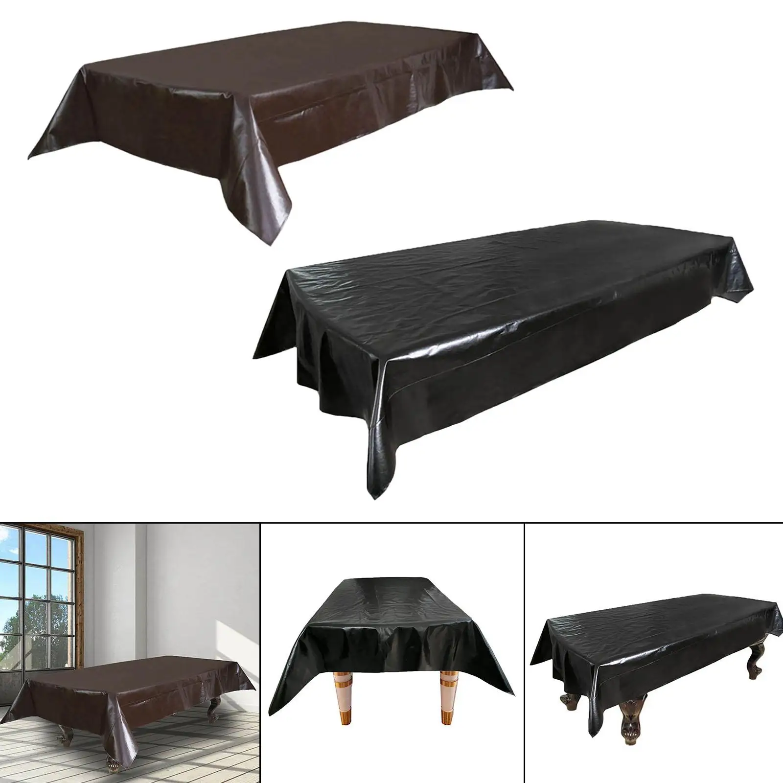 Table Protective Cloth 7/8/9ft Faux Leather Multipurpose for Snooker Table
