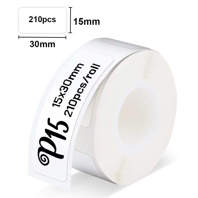 P15 Thermal Label Paper 12*40mm 15*30mm 15*50mm Waterproof