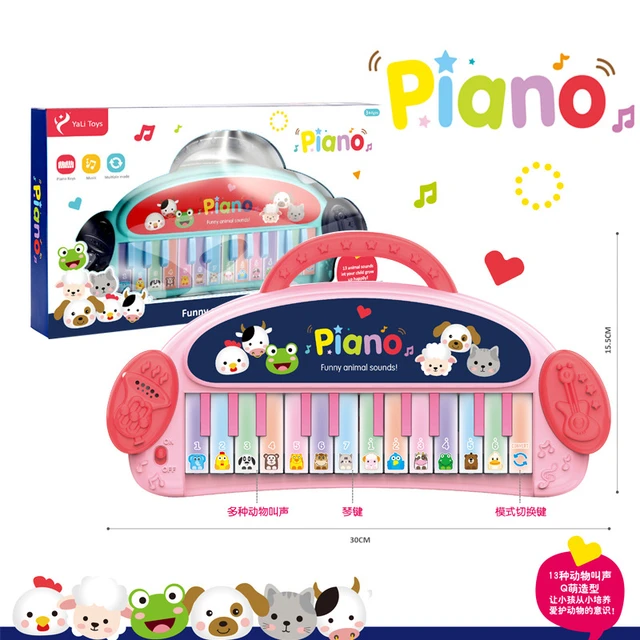 Hape children's Wooden piano triangular baby educational music toy 30 keys  beginners can play early education - AliExpress