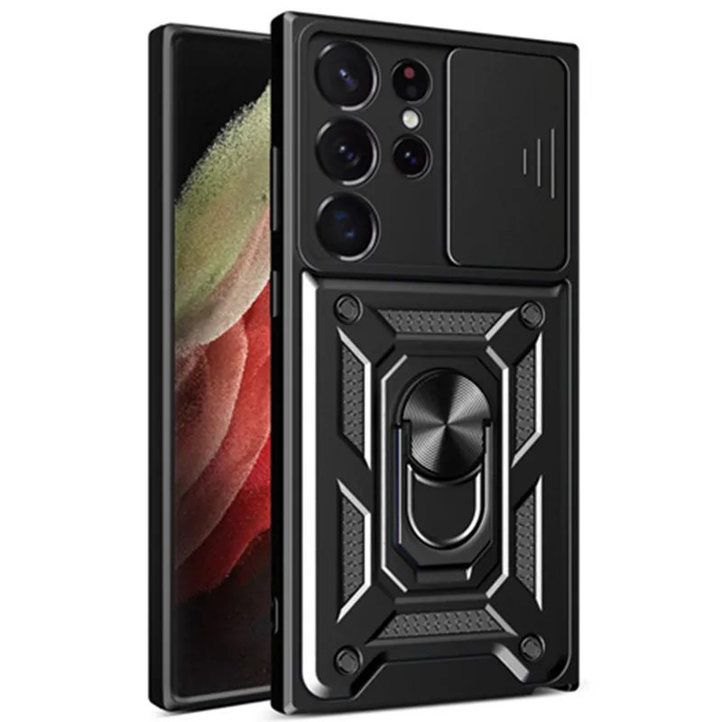 Per Samsung Galaxy S23 Ultra Case Magnetic Metal Ring Bracket Armor Cover Posteriore Per Samsung S23 Ultra S23 Plus Galaxy S23Ultra