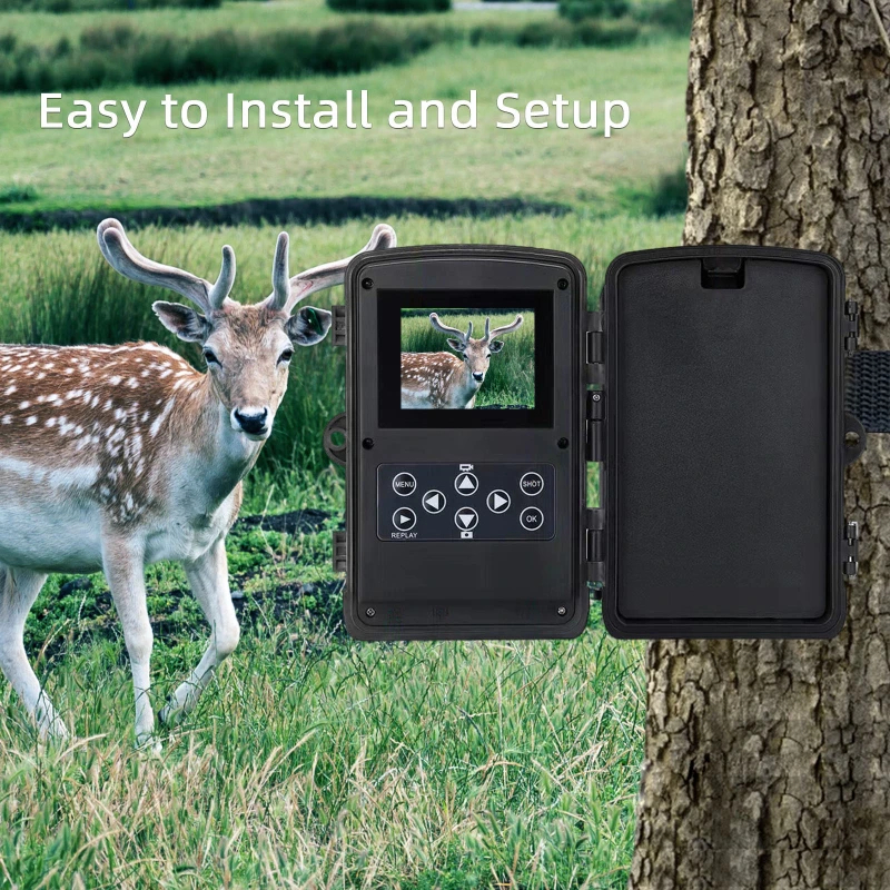 Trail Camera Outdoor Wildlife Hunting HD 24MP 2.7K 940NM Waterproof IR Night Vision