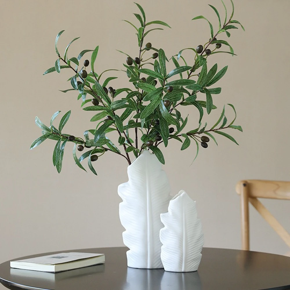 Artificial Olive Leaf Branch Stems 3