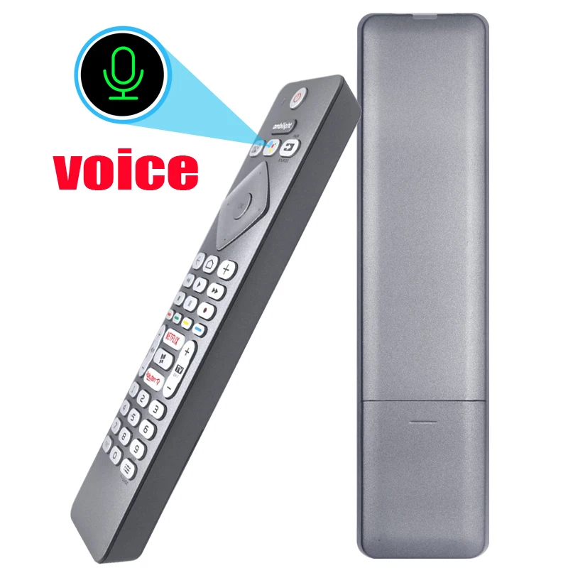 Telecomando Vocale RC0084401 Per Philips TV 4K Android – Sostituzione Per Serie 7304, 7354 E Simili