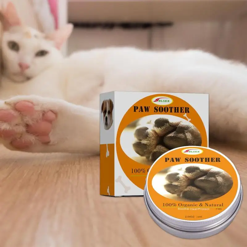 30g Pet Paw Balm Natural Skin Healing Balm Paw Soother Moisturising Cream for Repairing Dry and Cracked Skin Dog Cat Care