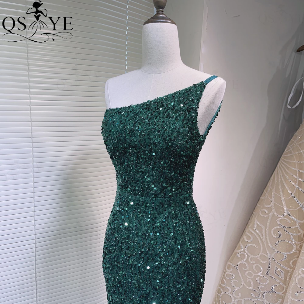 One Strap Green Evening Dresses Mermaid Sequin Prom Gown with Slit Glitter Lace Long Formal Party Women Fashion Prom Dress - AliExpress 320 One Strap Green Evening Dresses Mermaid Sequin Prom Gown with Slit Glitter Lace Long Formal Party Women Fashion Prom Dress - AliExpress 320