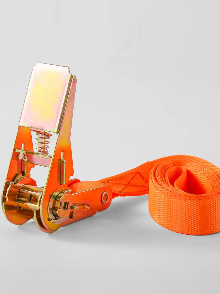 Cargo binding belt fixed rope tensioner Ratchet tensioner 1 inch wide polyester ribbon wear-resistant non-extended and reliable cargo binding belt