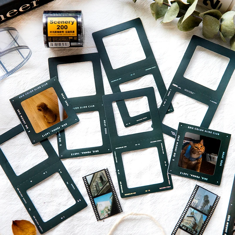 Yofun 20 개/몫 복제 시간 필름 스티커 귀여운 고양이 스크랩북 플래너 일기 장식 스티커 라벨 Kawaii 스티커