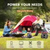 500W Portable Power Station 230WH Camping Lifepo4 Battery 110V Outlets Power Bank UPS Function Energy Storage for Outdoor Home 2