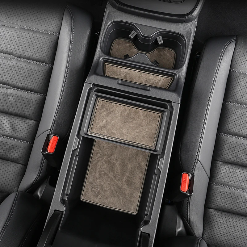 For Honda CRV CR-V 6th Gen Hybrid Leather Anti-Slip Cup Mat Car Gate Slot Pads Interior Accessories
