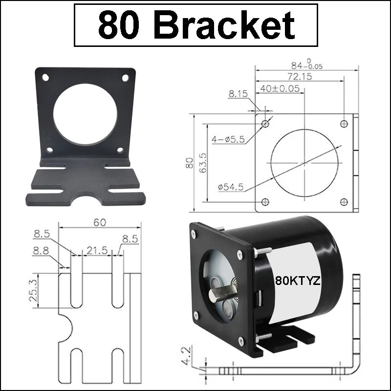 Aluminum Fixed Base Bracket For Small Gear Motor Aluminum Motor Fixed ...