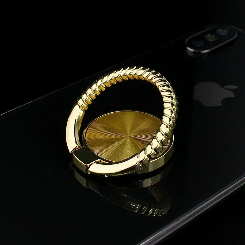Rotating Adjustable Magnetic Car Phone Stand with Zinc Alloy Ring Holder