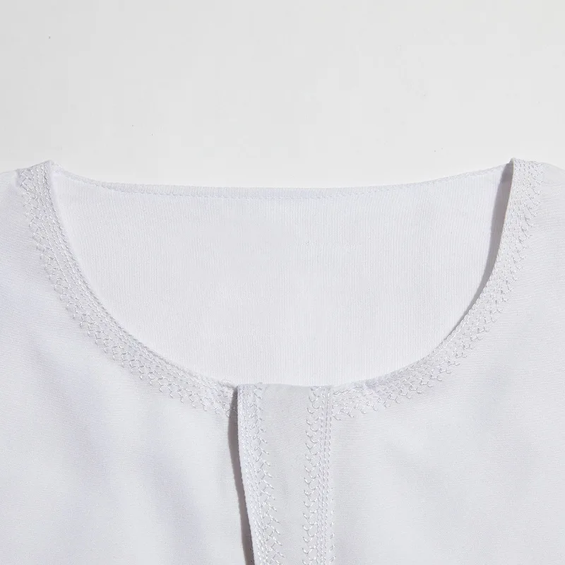 2024 Spring Arab robe men's new Dubai clothing Oman robe polyester Saudi Middle East wholesale men clothing muslimischen sets