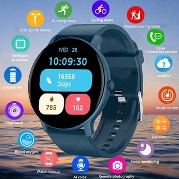 LIGE 2026 Smartwatch per Uomo e Donna, Regalo con Schermo Touch Completo, Orologio Sportivo e Fitness, Monitoraggio della Salute, Chiamate Bluetooth, Smartwatch Digitale