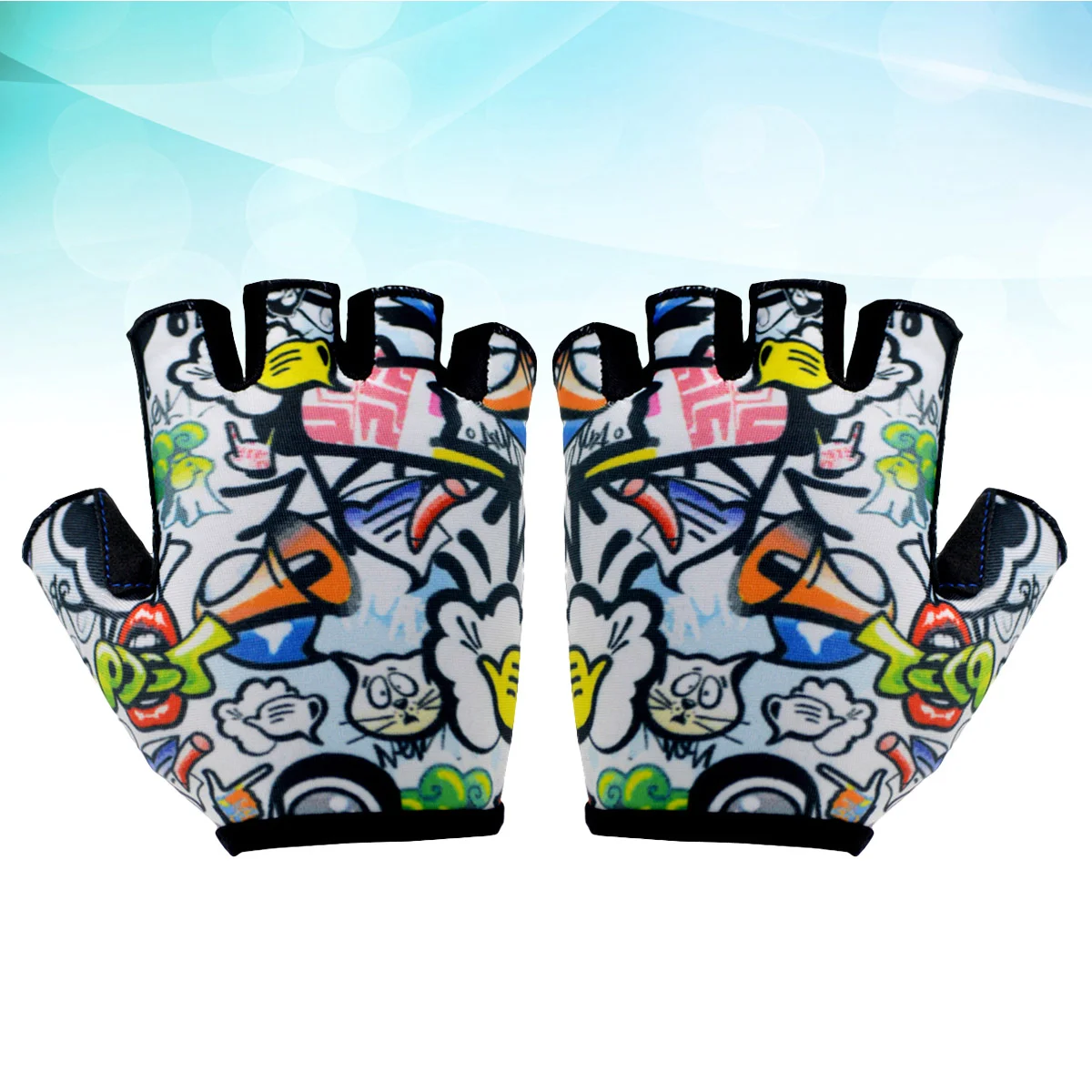 Bike Child Men and Women Gloves for Kids Cycling Exercise Xs Half Finger Biking 2